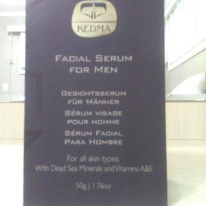 KEDMA FACIAL SERUM FOR MEN-DEAD SEA MINERALS&VITAMINS A&E-1.76oz/50ml-NEW-SEALED